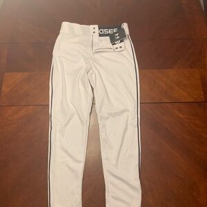 White mens size small baseball pants NWT